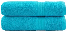 Toalhas de mãos premium SOLUND 2pcs 50x100 cm 600 gsm turquesa