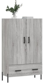 Armário alto derivados de madeira 69,5x31x115cm cinza sonoma