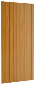 Painéis de telhado 12 pcs 100x45 cm aço galvanizado natural