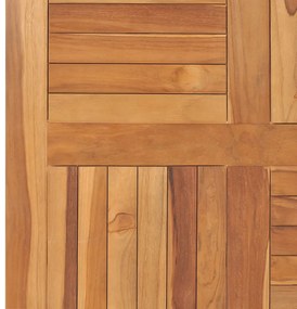Tampo de mesa quadrado 80x80x2,5 cm madeira de teca maciça