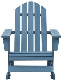Cadeira Adirondack de baloiçar p/ jardim abeto maciço azul