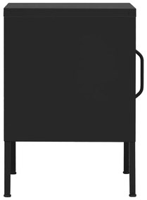 Mesa de cabeceira 35x35x51 cm aço preto