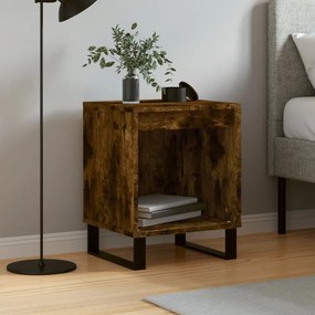 Mesa de cabeceira 40x35x50 cm derivados madeira carvalho fumado