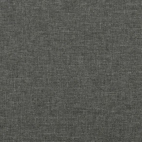 Estrutura de cama sem colchão 90x200 cm tecido cinzento-escuro