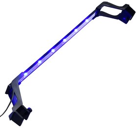 Lâmpada de aquário LED com braçadeiras 55-70 cm azul e branco