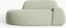 Chaise longue em bouclé Wolke (2 lugares)