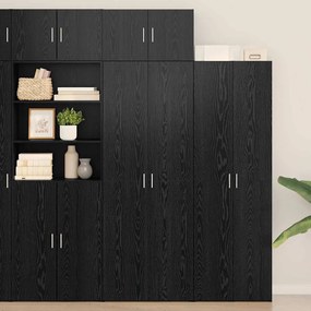 Armário de Armazenagem vidaXL Carvalho Preto 70x42,5x225 cm Madeira engenheirada