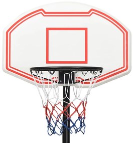 Tabela de basquetebol 282-352 cm polietileno branco