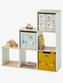 Móvel Montessori, com 6 compartimentos branco escuro bicolor/multicol