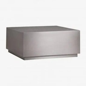 Mesa De Centro Retangular 100x70 Cm Em Aço Inoxidável Iuraima Aço Inoxidável Escovado - Sklum