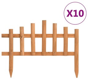 Bordas de relvado 10 pcs 4,4 m abeto