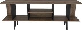 Móvel TV Akya – Walnut e Preto – 160x35x38,6 cm