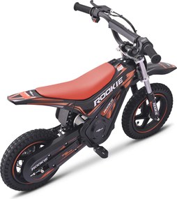 Mota elétrica para crianças ROOKIE 24 V (12"), bateria de lítio, motor sem escovas de 250 W, travão de disco Vermelha