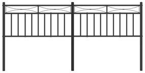 Cabeceira de cama 200 cm metal preto