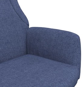 Cadeira de descanso tecido azul