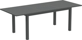 Outsunny Mesa de Jardim Extensível Alumínio 160/220x90 cm Resistente às Intempéries Mesa de Varanda, Mesa Buffet Antiderrapante Cinza | Aosom Portugal