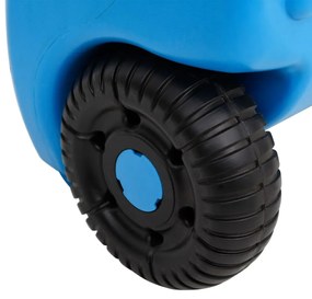 Tanque de água com rodas para campismo 25 L azul