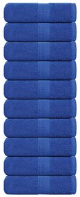 vidaXL Toalhas de rosto FROGN 10 unidades Azul 30x30 cm 360 g/m²