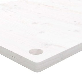 Tampo de secretária 110x55x2,5 cm pinho maciço branco