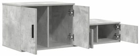 Armário de Armazenamento vidaXL Cinza Concreto 108x41x40 cm Madeira de
