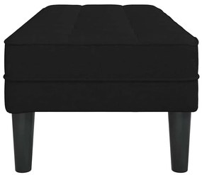 Banco vidaXL Preto 113x57x39 cm Tecido