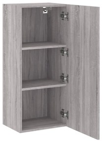 Móvel parede TV 40,5x30x90 cm derivados de madeira cinza sonoma