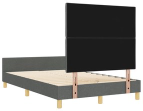 Cama vidaXL Cinza Escuro 120x200 cm em Tecido