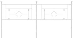 Cabeceira de cama 180 cm metal branco