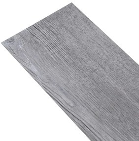Tábuas de soalho PVC autoadesivo 5,21 m² 2mm madeira cinza mate