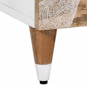Mesa de cabeceira 50x33x60 cm madeira de mangueira maciça
