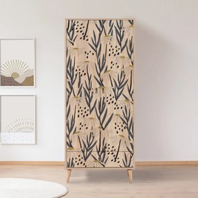 Roupeiro City – Multicolor – 80 cm x 190 cm x 45 cm