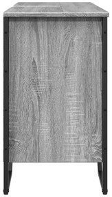Móvel p/ lavatório 91x35x60cm derivados madeira cinzento sonoma