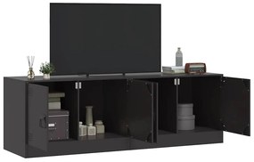 Móveis de TV 2 pcs 67x39x44 cm aço preto