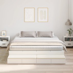 vidaXL Cama de Armazenamento Branca 180x200 cm