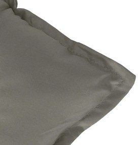 Almofadão banco jardim 100x50x7cm mesclado tecido cinza-escuro