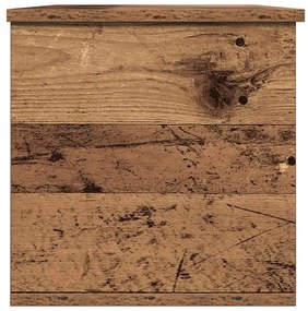 Caixa de Armazenamento vidaXL em Madeira Reciclada 102x35x35 cm com Ma