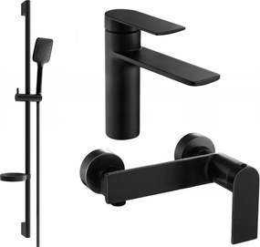 Mexen Zero DS62 conjunto de duche, preto - 71104DS62-70