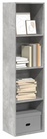 vidaXL Estante 40x30x152 cm derivados de madeira cinzento cimento