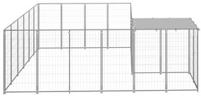 Canil 8,47 m² aço prateado