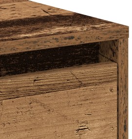 Criado-mudo vidaXL 2 pcs Madeira Velha 45x34x45 cm Madeira de engenhar