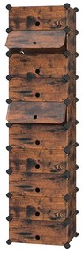 Sapateira em plástico 43 x 31 x 173 cm Castanho vintage