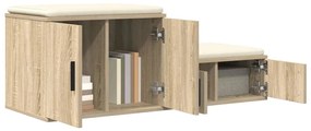 Armário de Armazenamento vidaXL em Carvalho Sonoma 103x41x40 cm em Mad