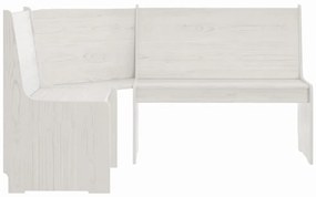 3 pcs conjunto de jantar REINE madeira pinho maciça branco