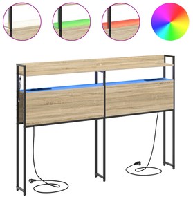 Cabeceira de armazenamento Carvalho sonoma 135 cm