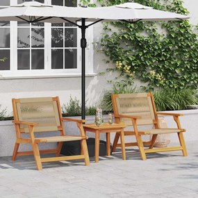 vidaXL Móveis de Jardim 2 pcs Bege 78 x 67 x 73cm