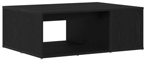 Mesa de Centro Carvalho Preto 90x67x33 cm Madeira de Engenharia
