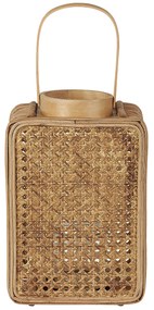 Lanterna de rattan cor natural 28 cm BANTUL Beliani