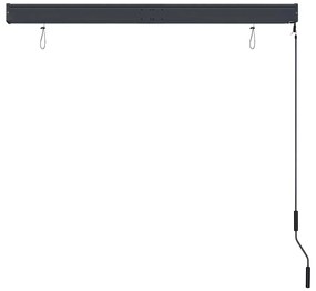 Estore de rolo para exterior 140x250 cm branco e laranja