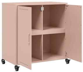 Aparador 68x39x72 cm aço rosa