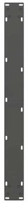 Pés para mesa de jantar antracite 2 peças 70x(72-73) cm aço